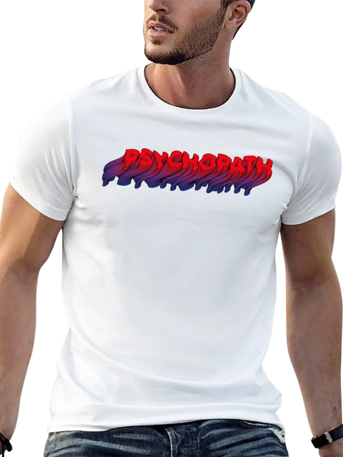 Psychopath Graphic T-Shirt - Mens Novelty Tee