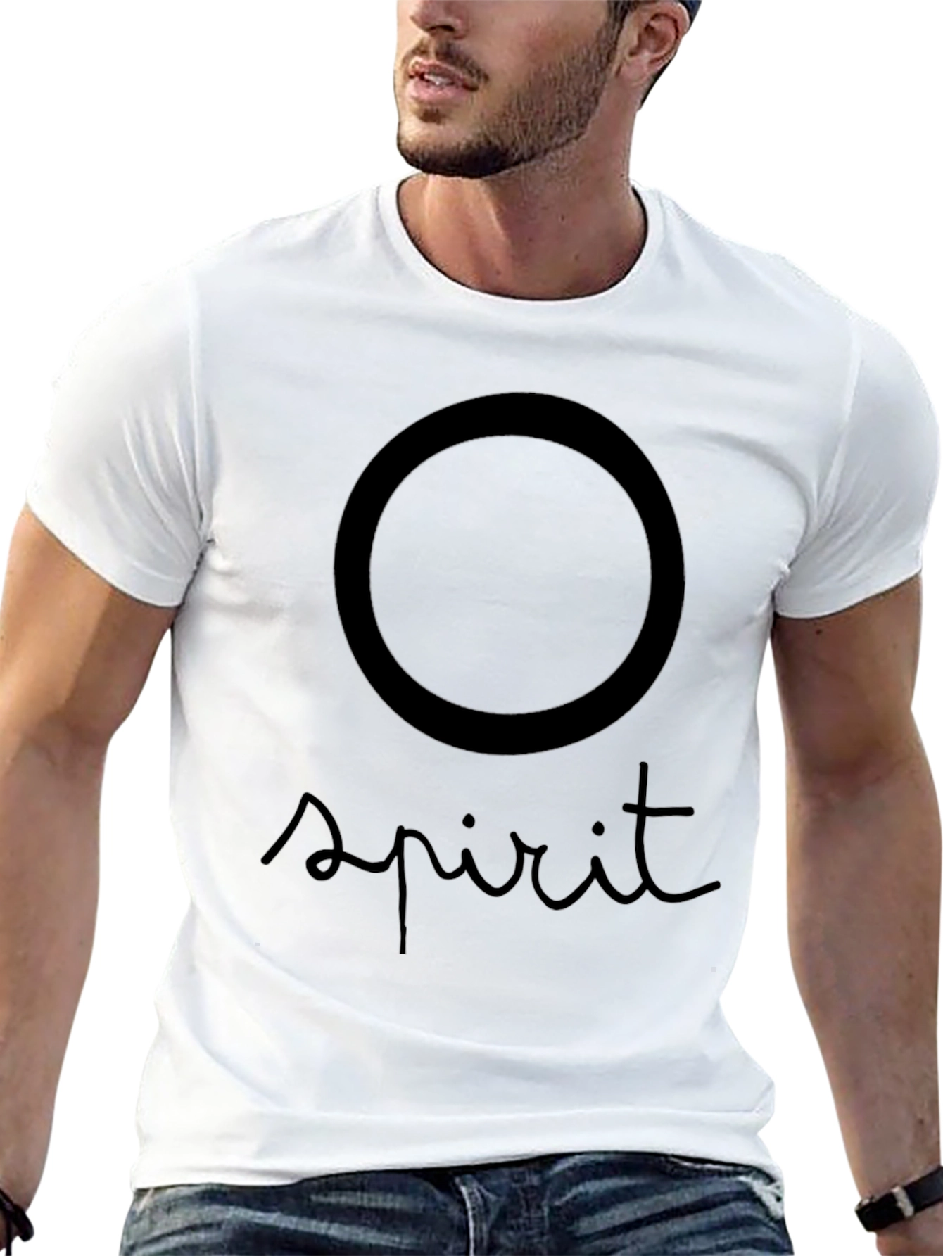 Spirit Graphic Tee - Stylish Crew Neck T-Shirt