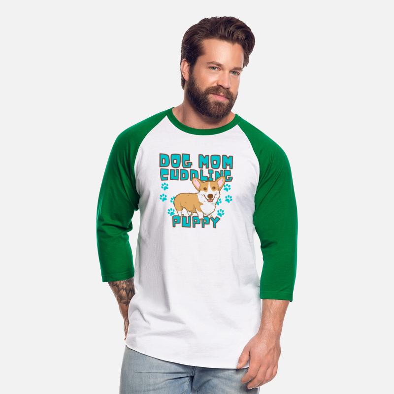 DOG MOM CUDDLING PUPPY DOGS LOVERS