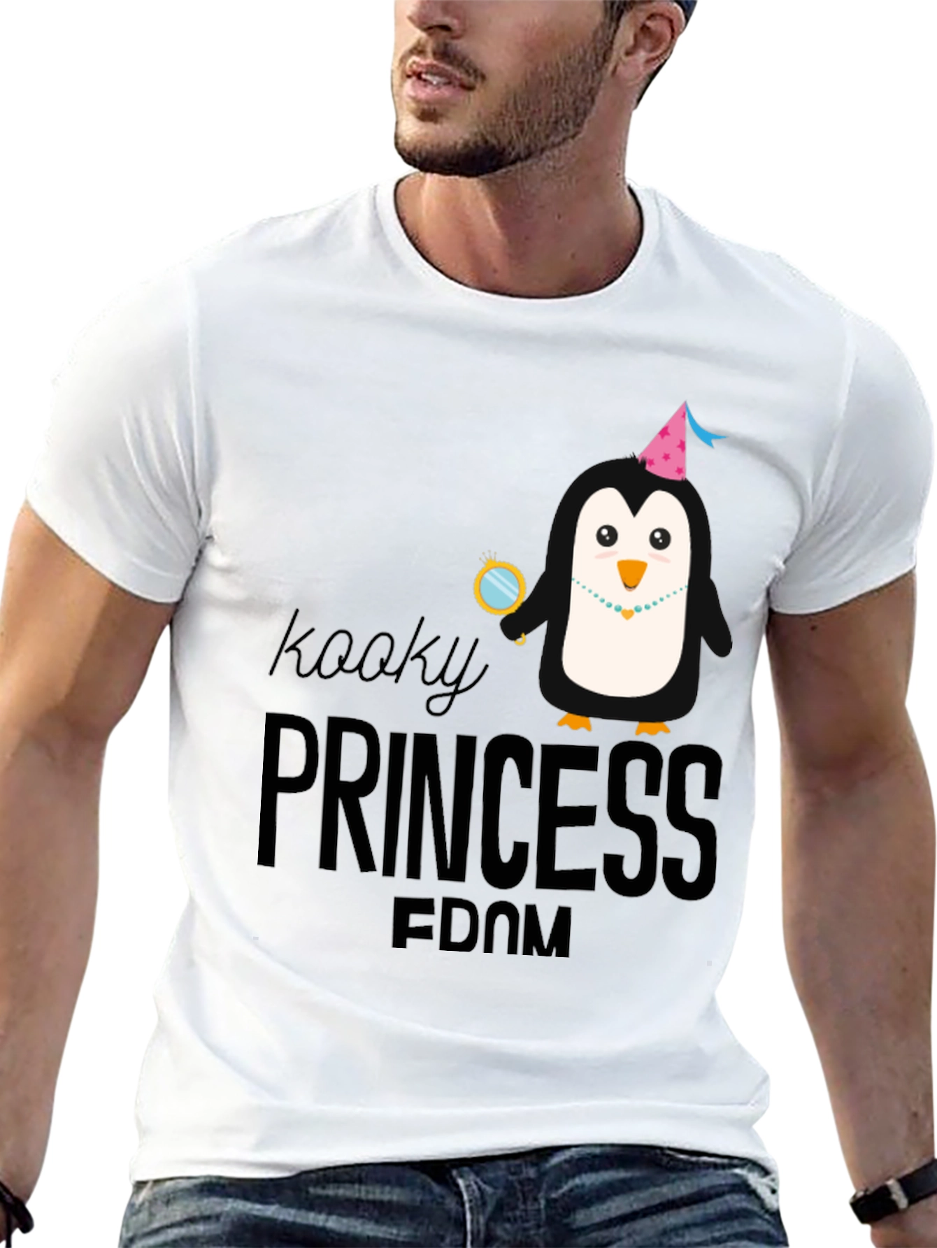 Kooky Princess Penguin Graphic Tee