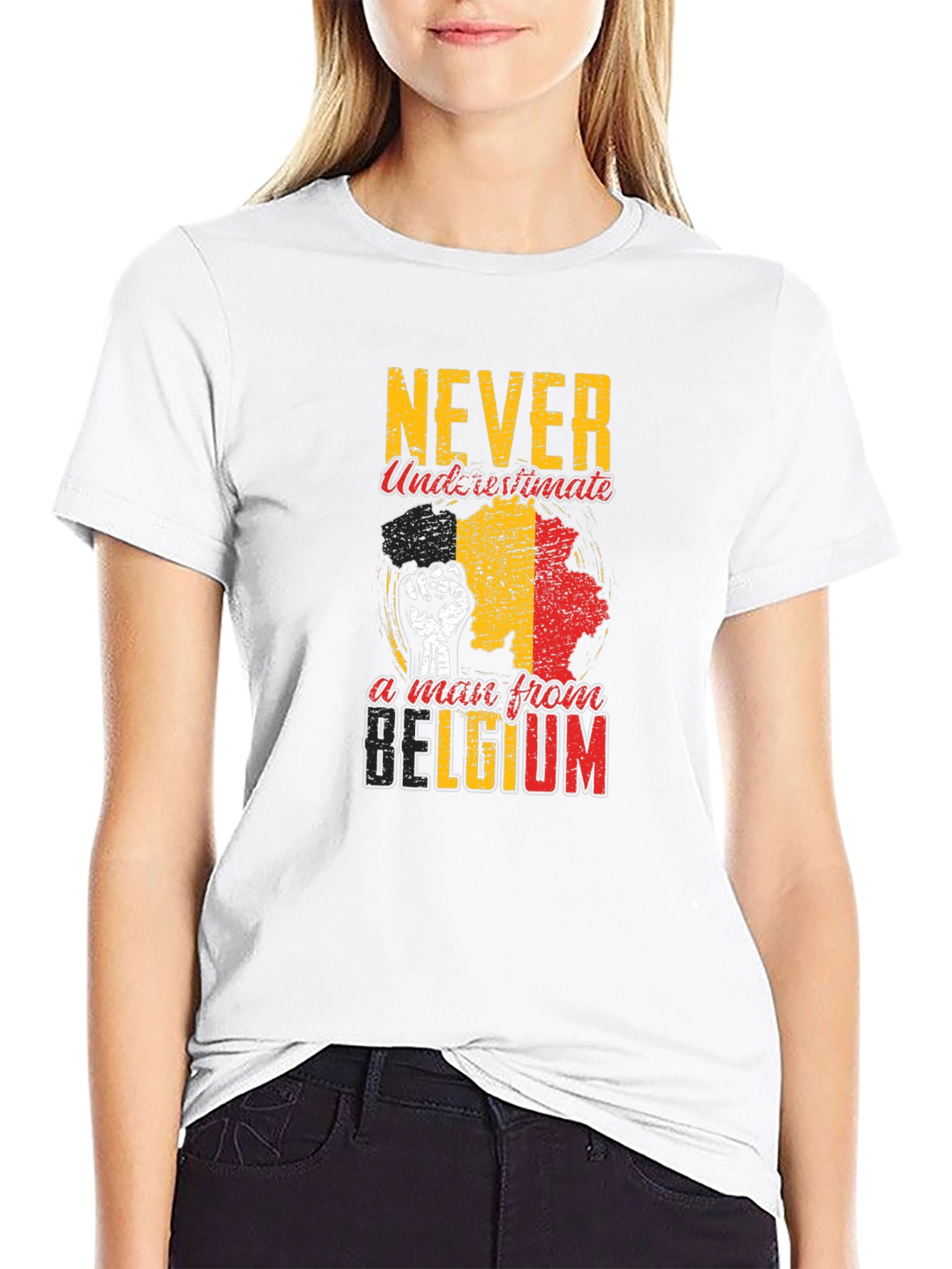 Never Underestimate A Man From Belgium T-Shirt