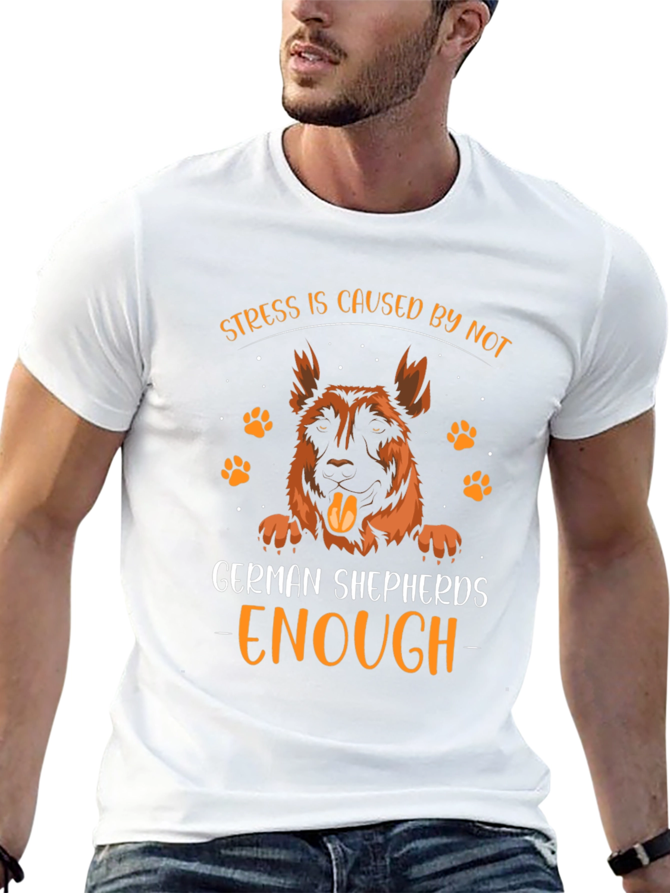 German Shepherd Stress Relief T-Shirt
