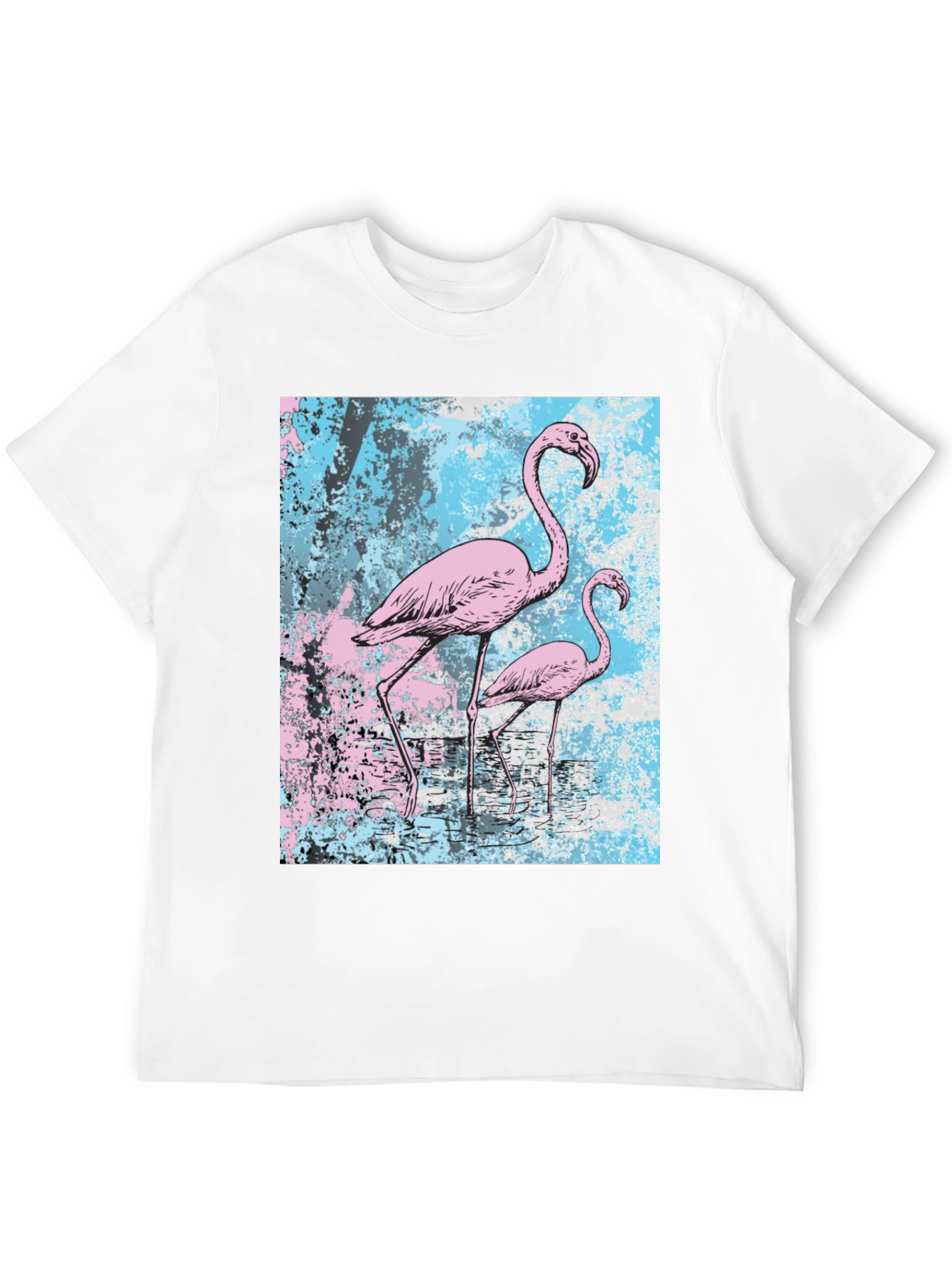 Flamingo Graphic Tee - Unique Print T-Shirt