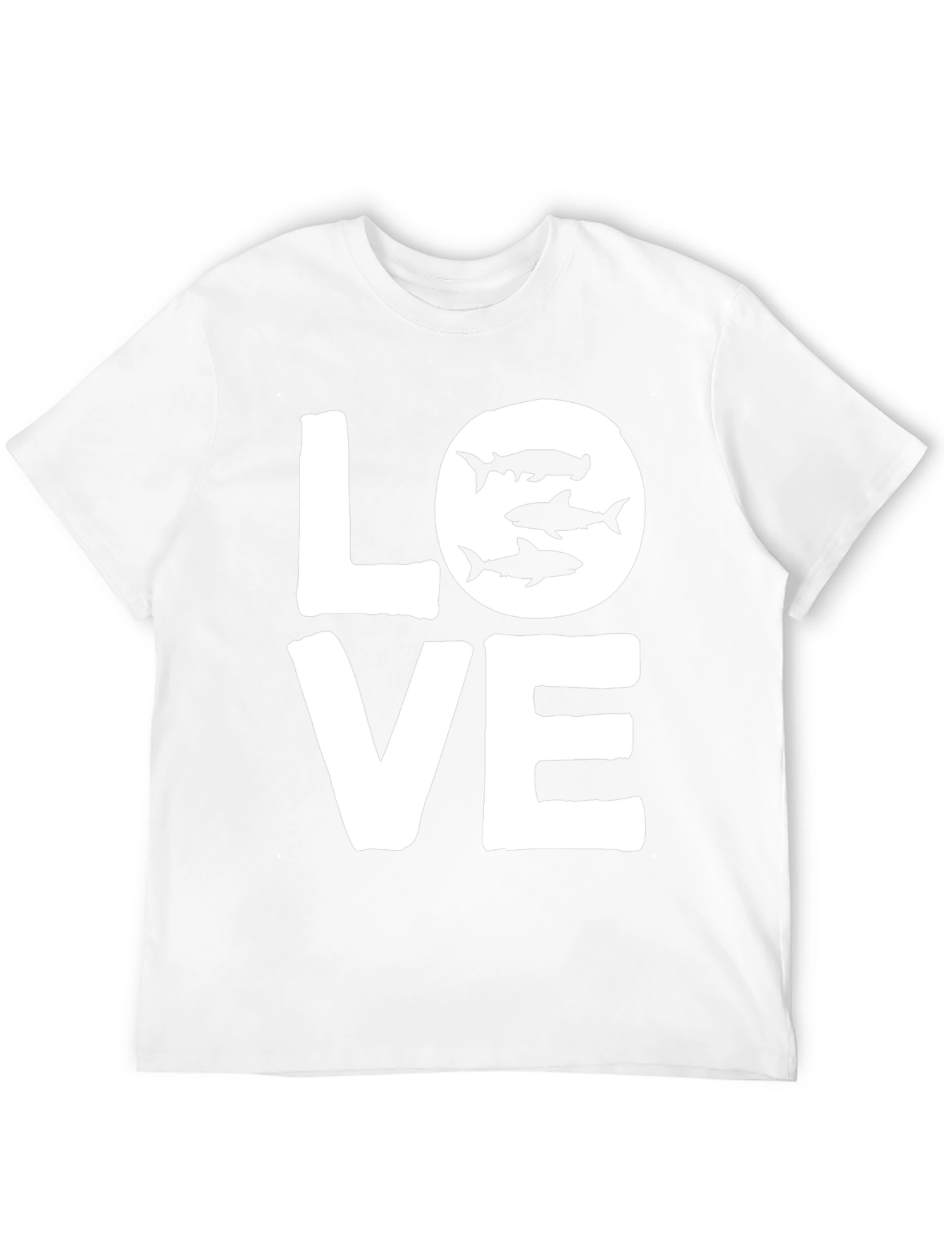 Love Sharks Black T-Shirt