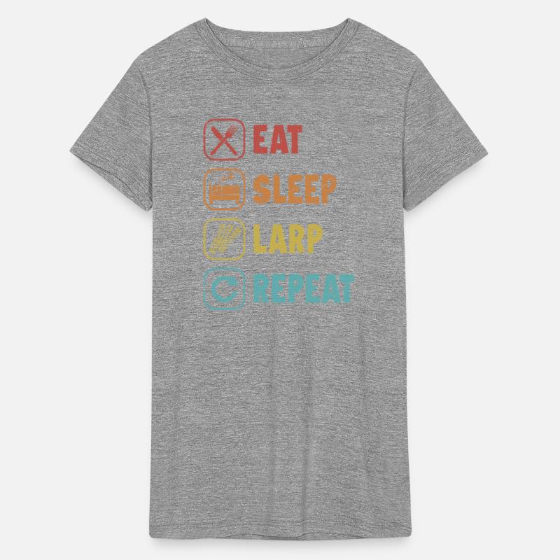 Eat Sleep LARP Repeat LARPing Armor Weapons