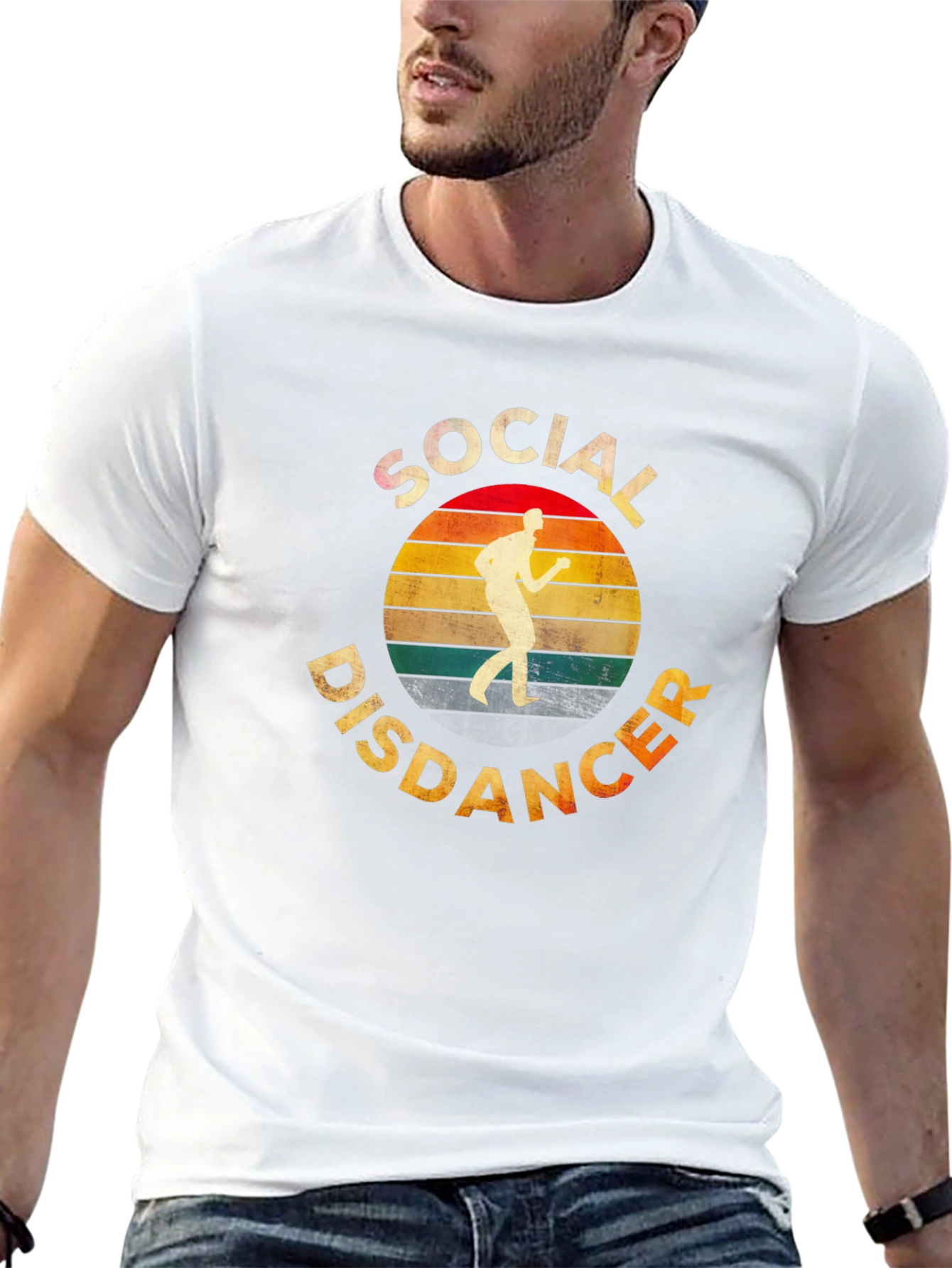 Social Distancer Retro T-Shirt