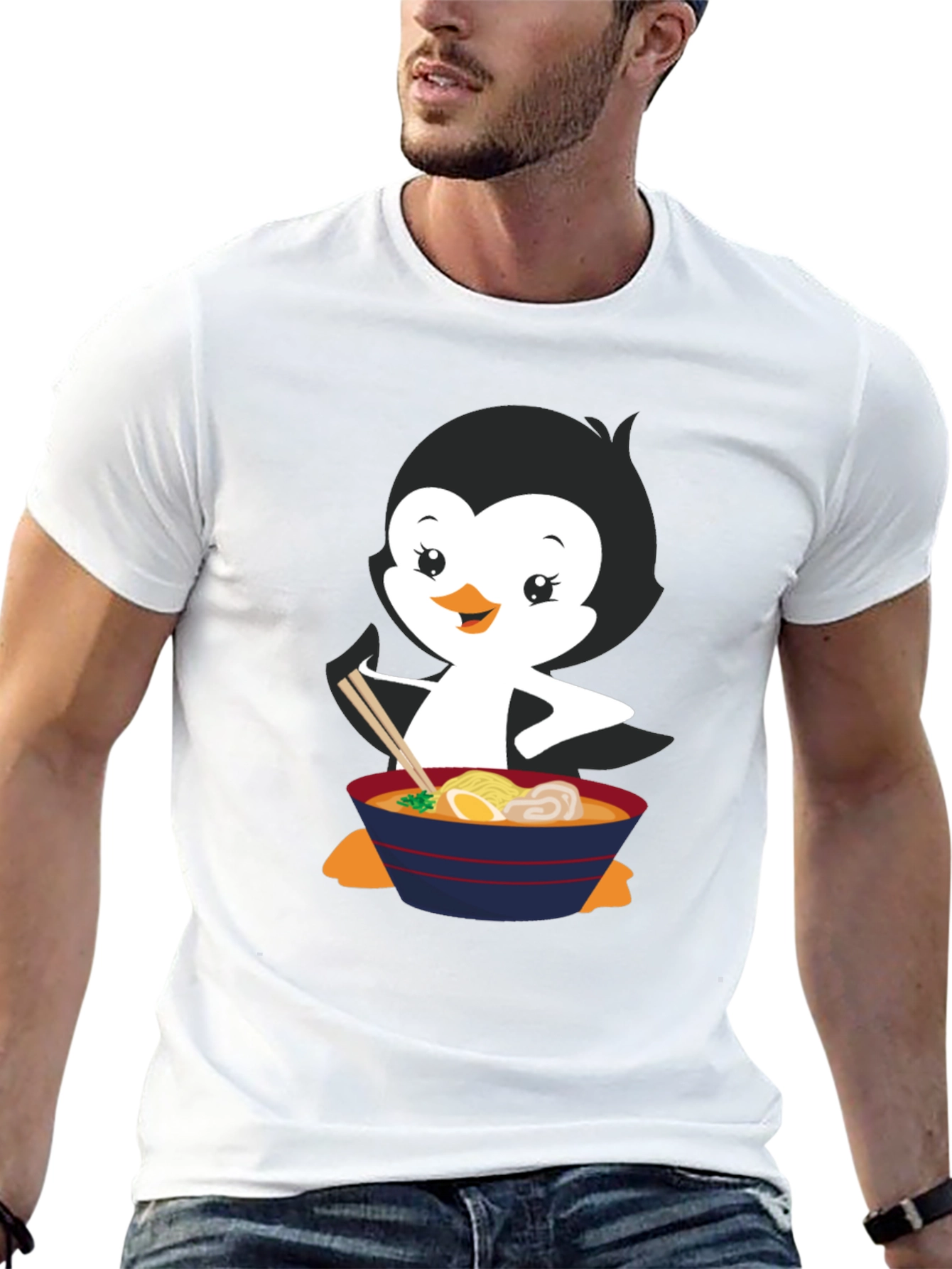 Ramen Penguin Graphic Tee