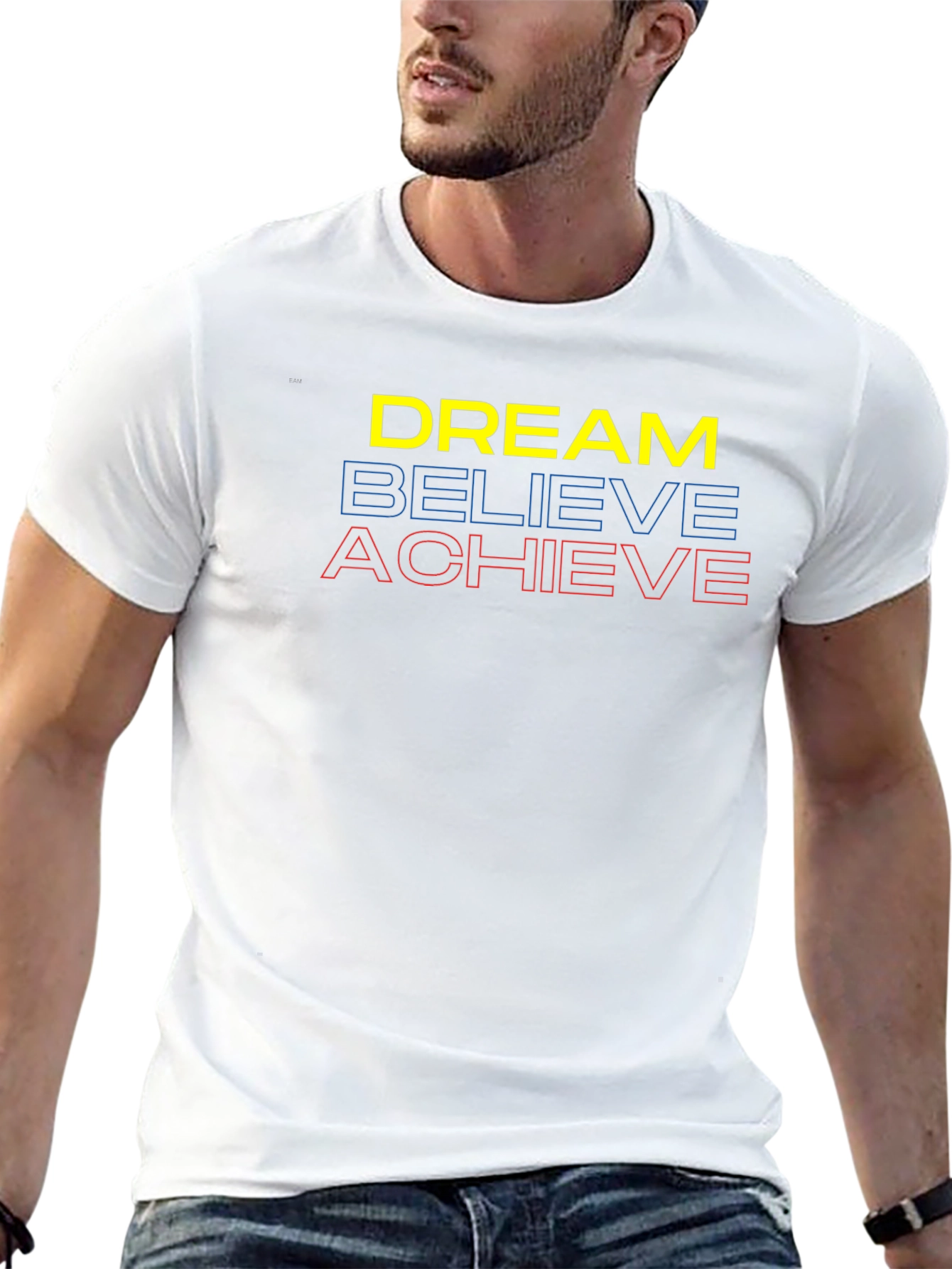 Dream Believe Achieve Graphic Tee - Motivational T-Shirt