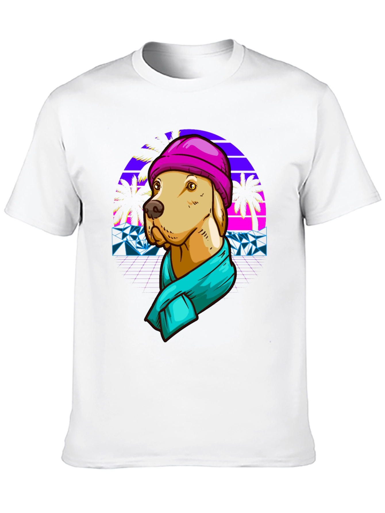 Retro Dog Graphic Tee - Cool Canine Style