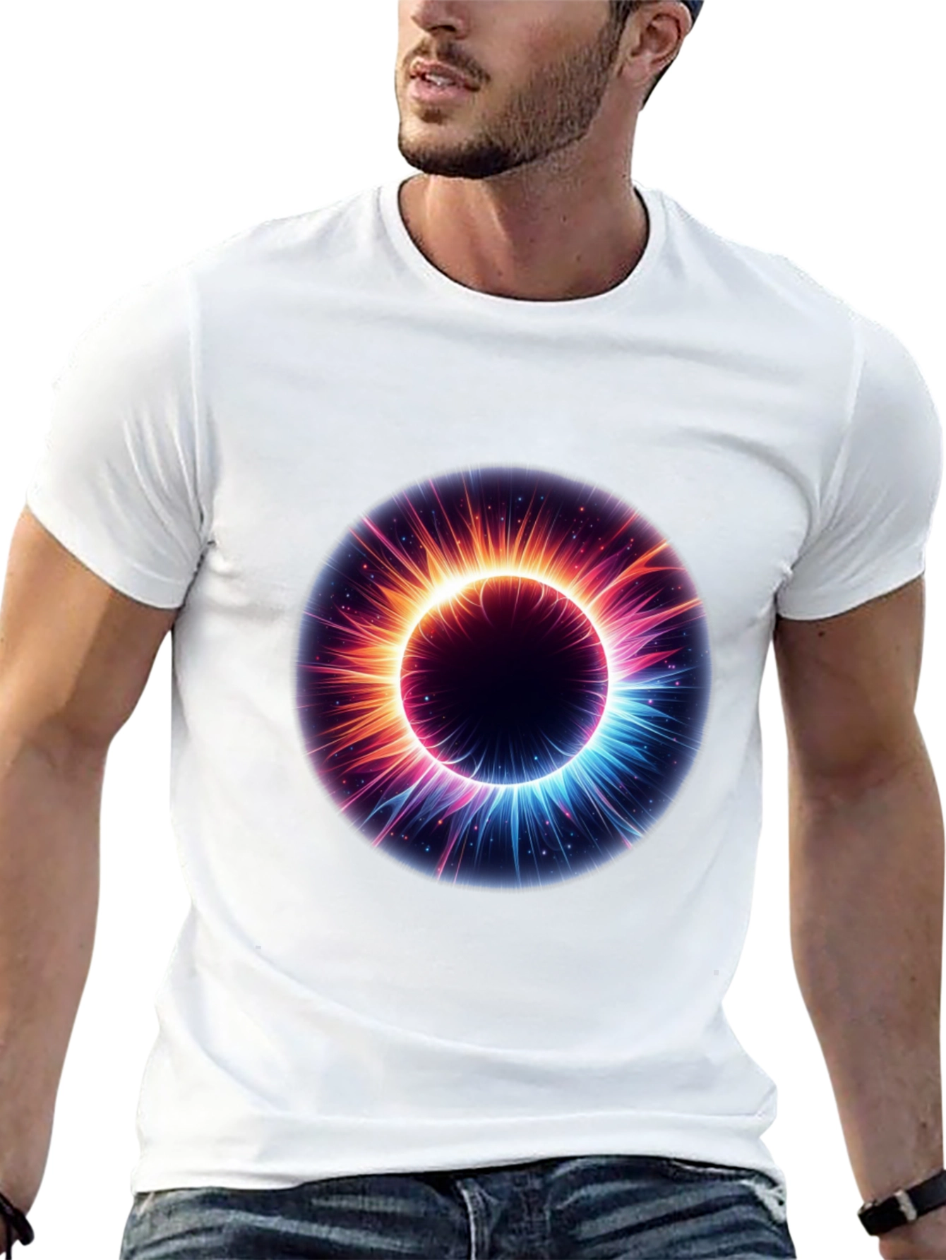 Cosmic Eye Graphic Black T-Shirt
