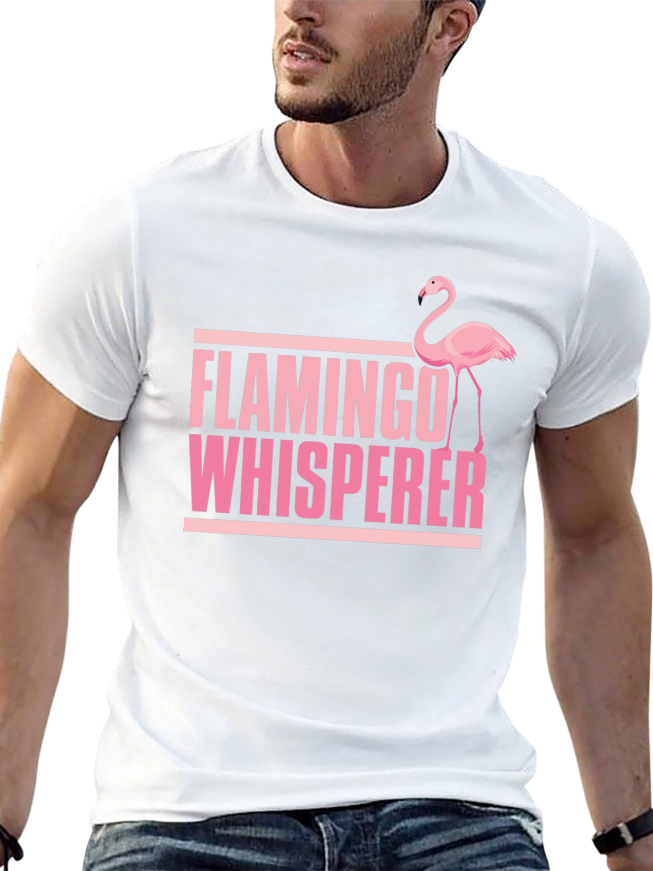 Flamingo Whisperer T-Shirt: Fun Graphic Tee