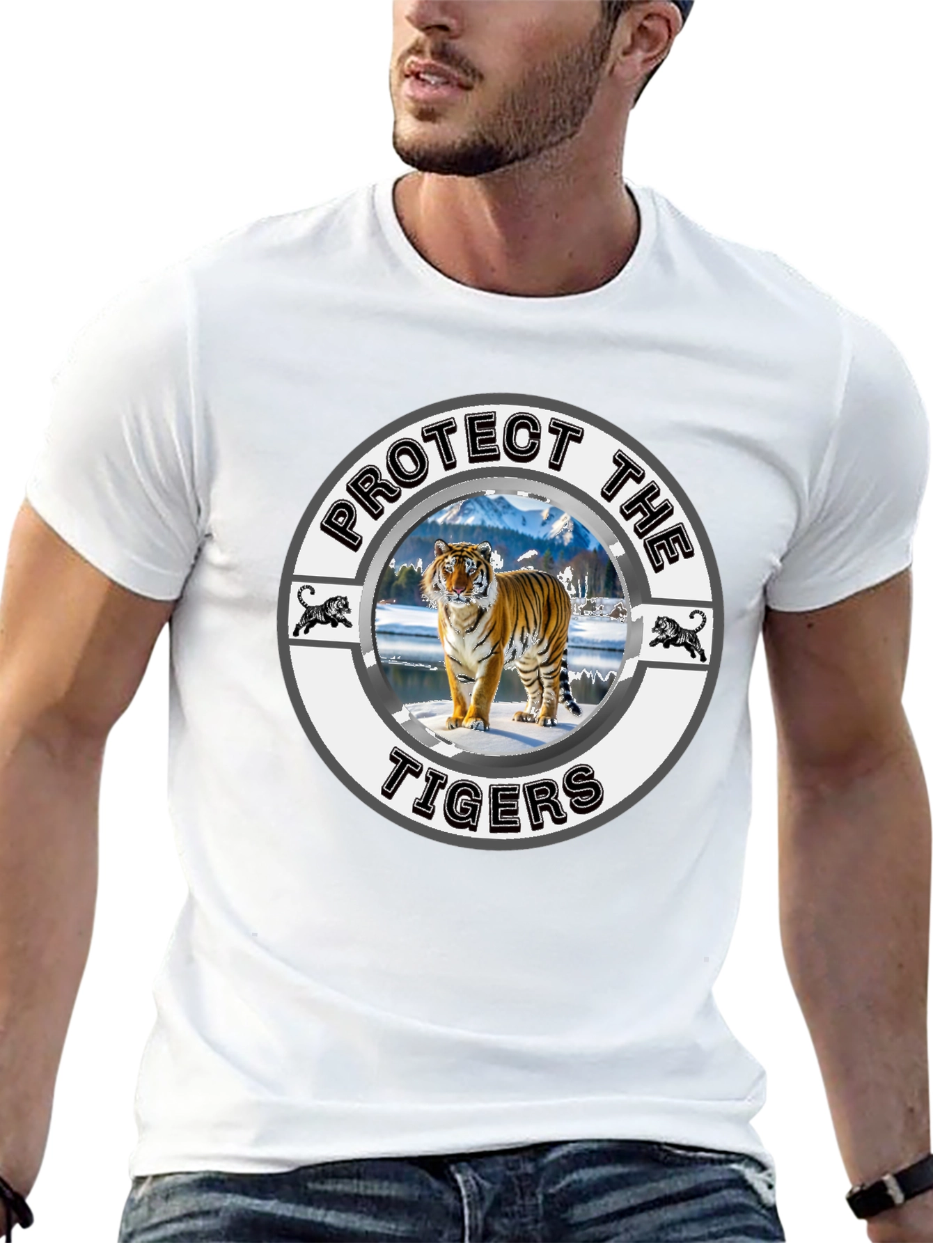 Protect the Tigers Graphic Tee - Wildlife Conservation Shirt