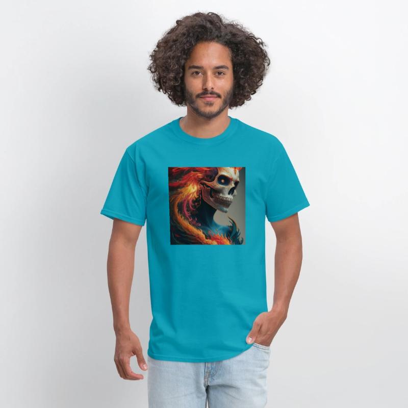 Fiery skull