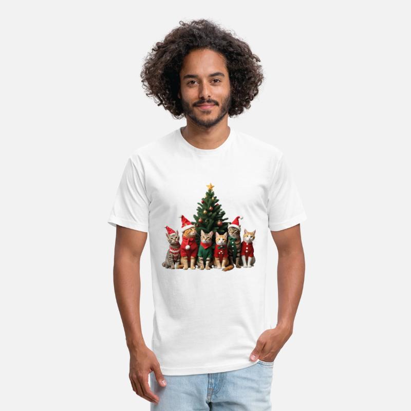 Funny cat Christmas Lights Cute Animal Holiday