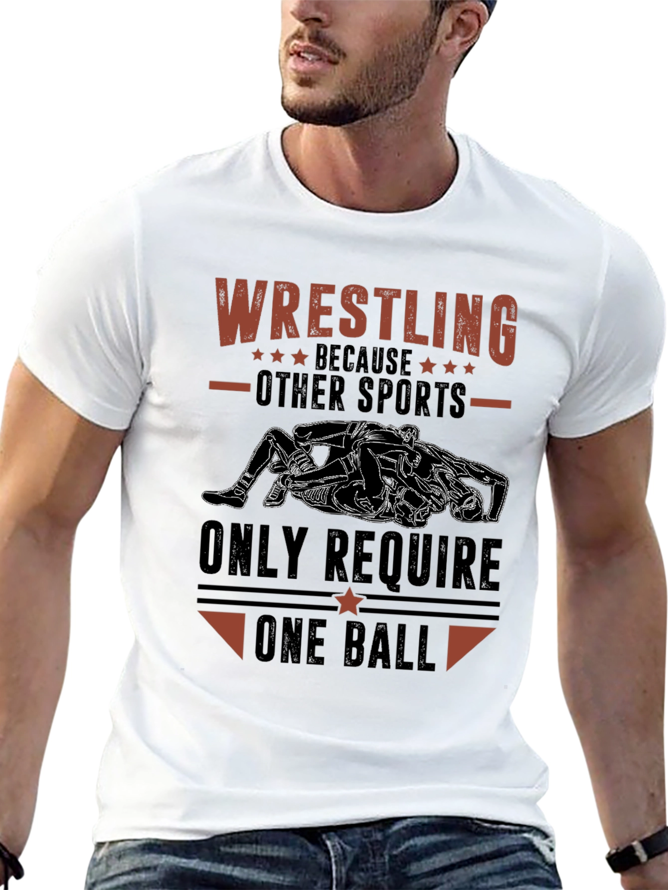 Wrestling One Ball Graphic Tee
