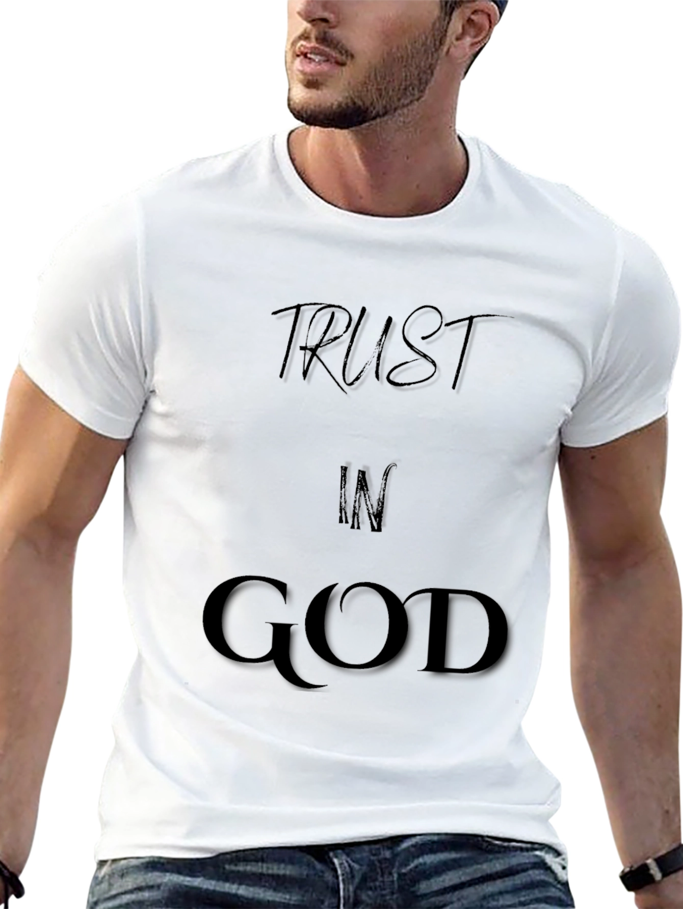 Trust In God Black Graphic Tee