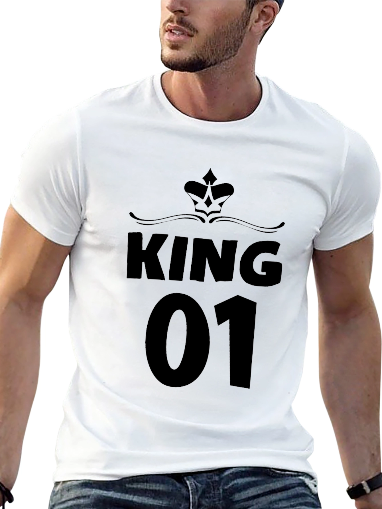 King 01 Graphic Print T-Shirt
