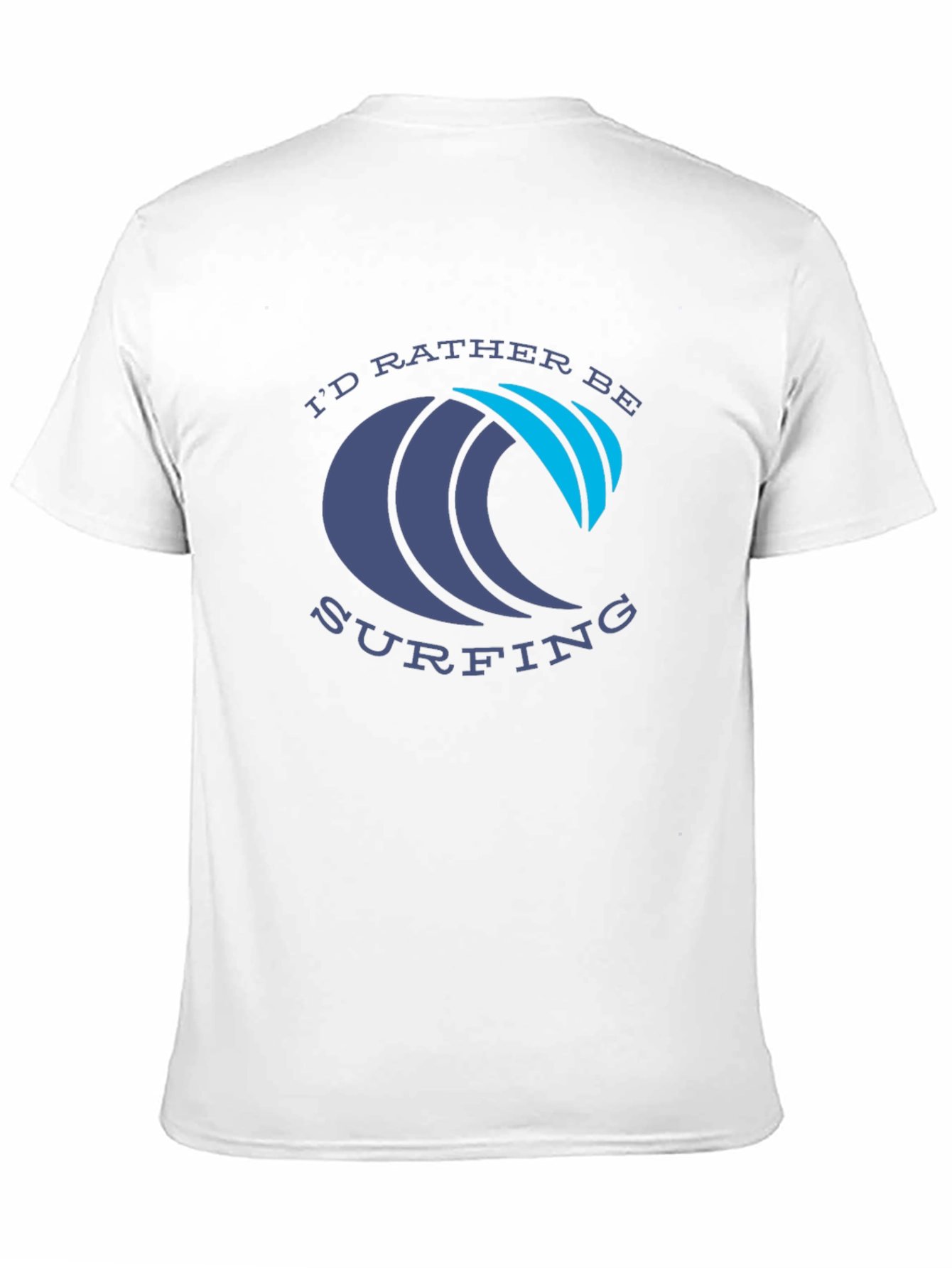Id Rather Be Surfing Graphic Tee - Black