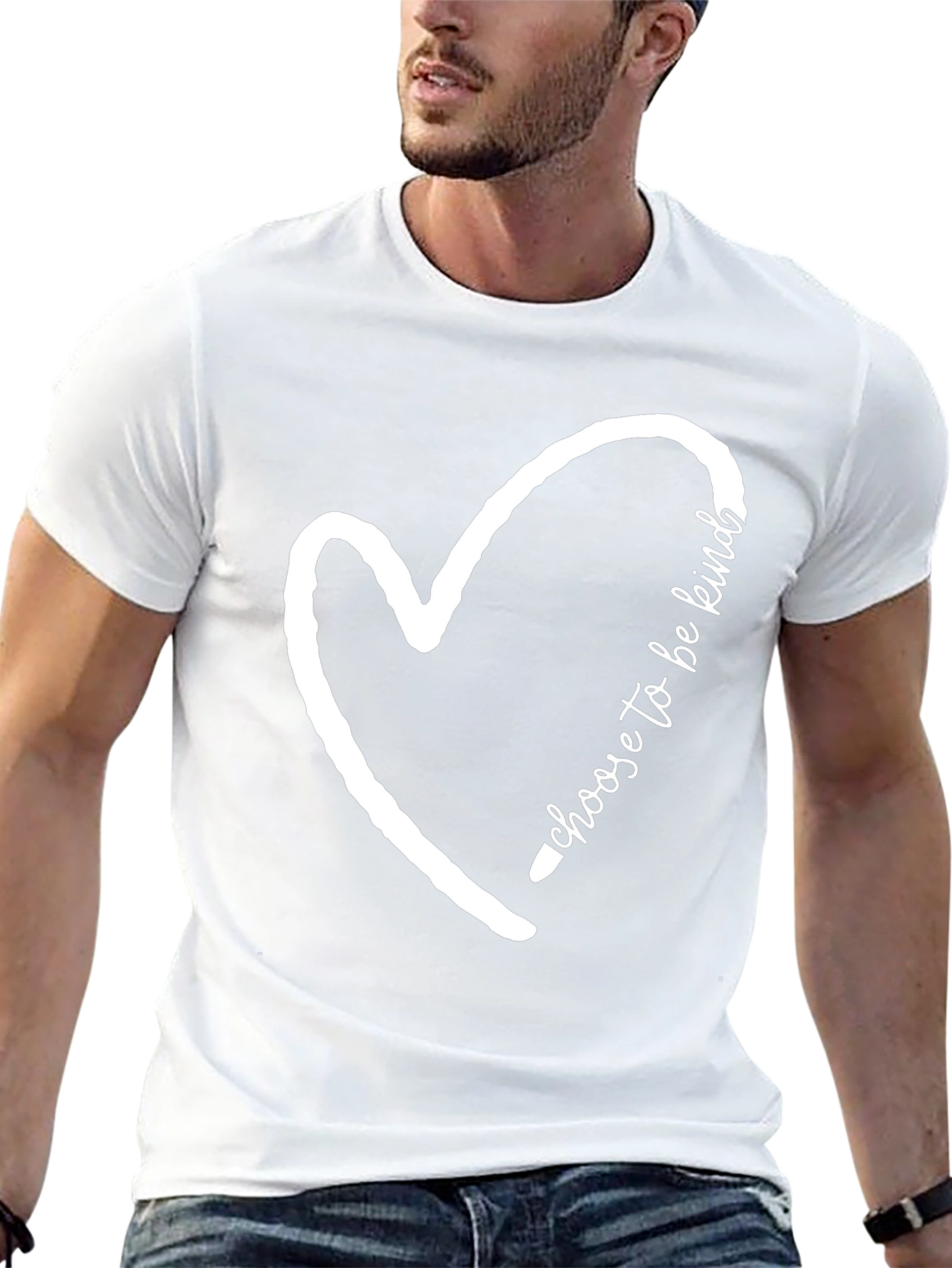 Choose to be Kind Heart T-Shirt - Black
