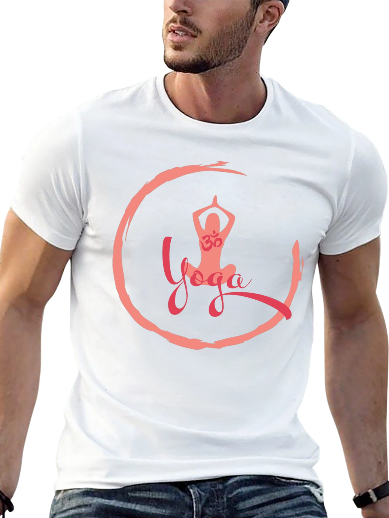 Yoga Om Graphic Tee - Black