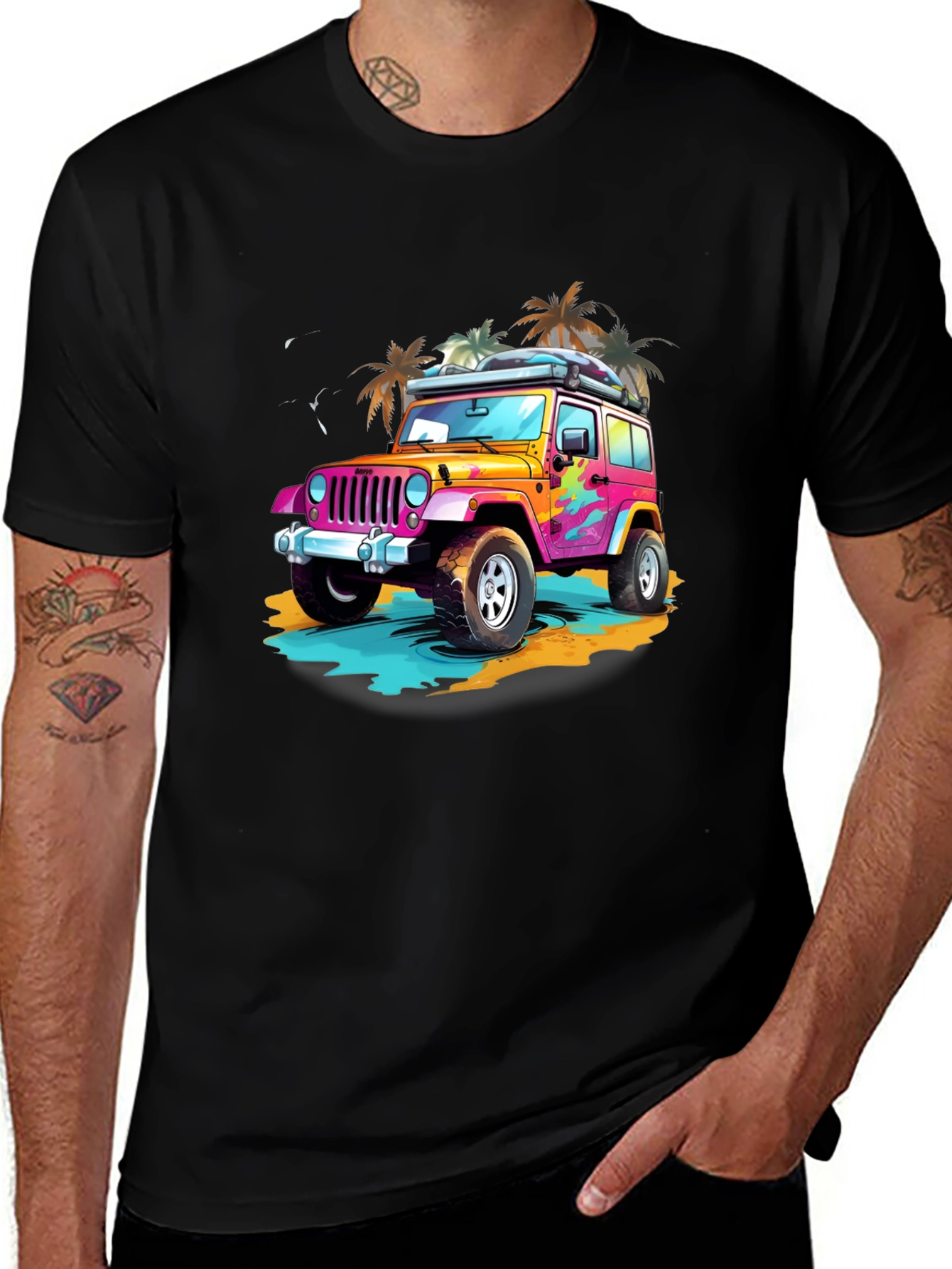 Retro Jeep Beach T-Shirt