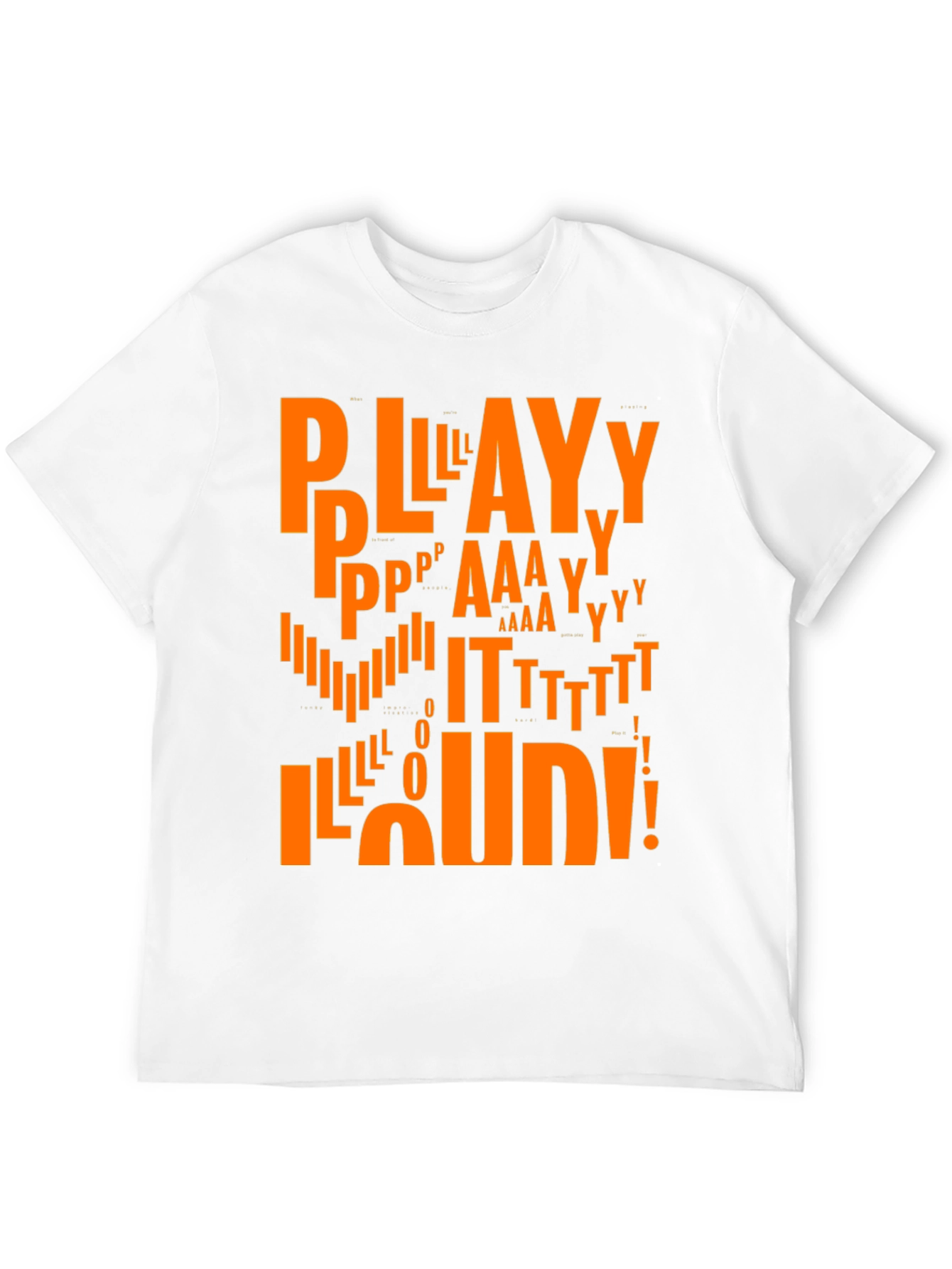Play It Loud Graphic Tee - Black Cotton T-Shirt
