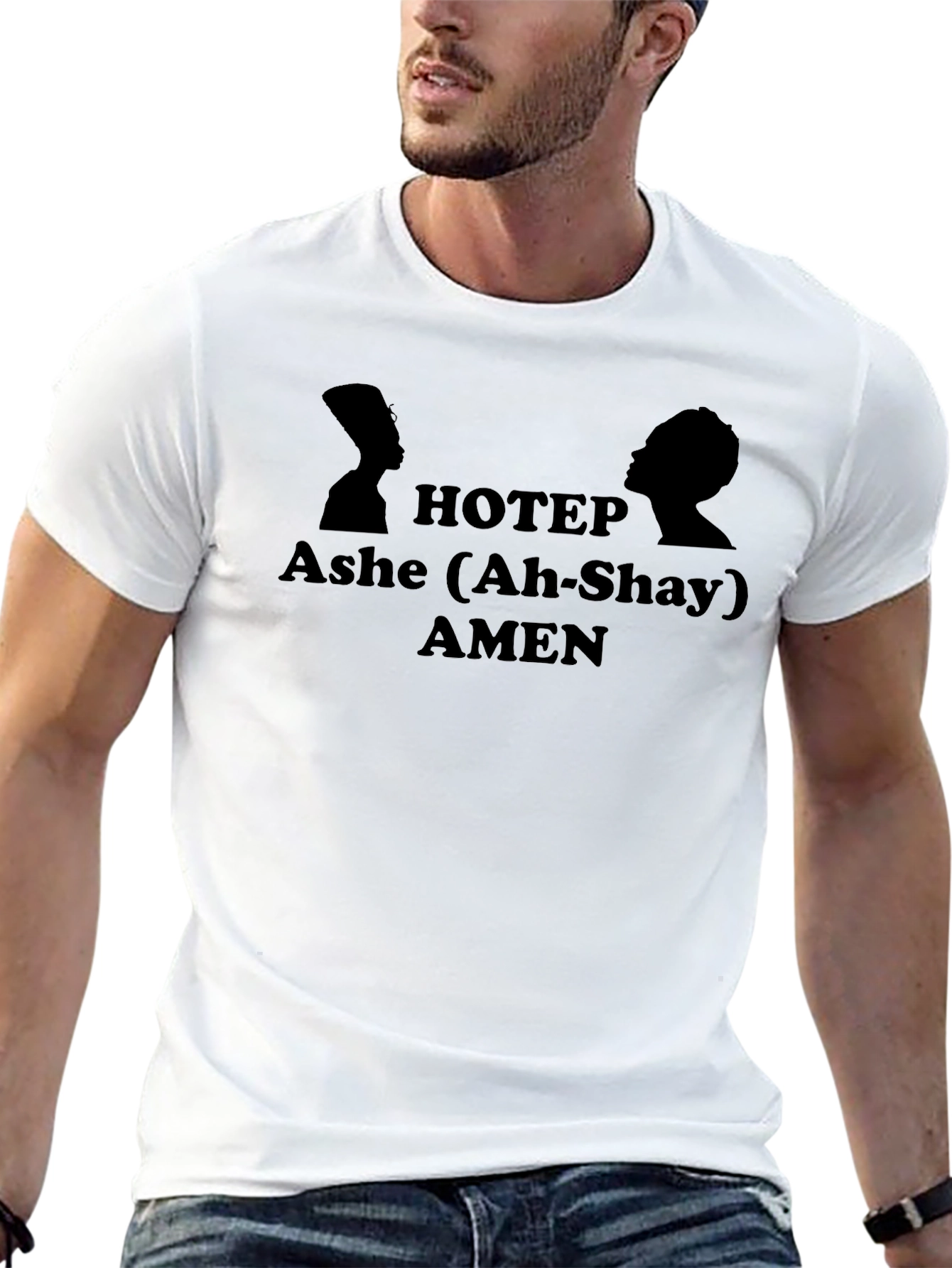 Hotep Ashe Amen T-Shirt - Unisex Black Tee