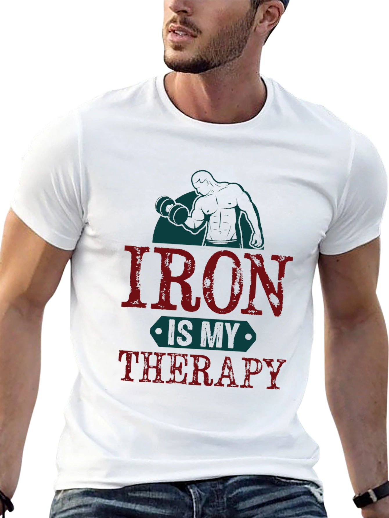 Iron Is My Therapy Graphic T-Shirt