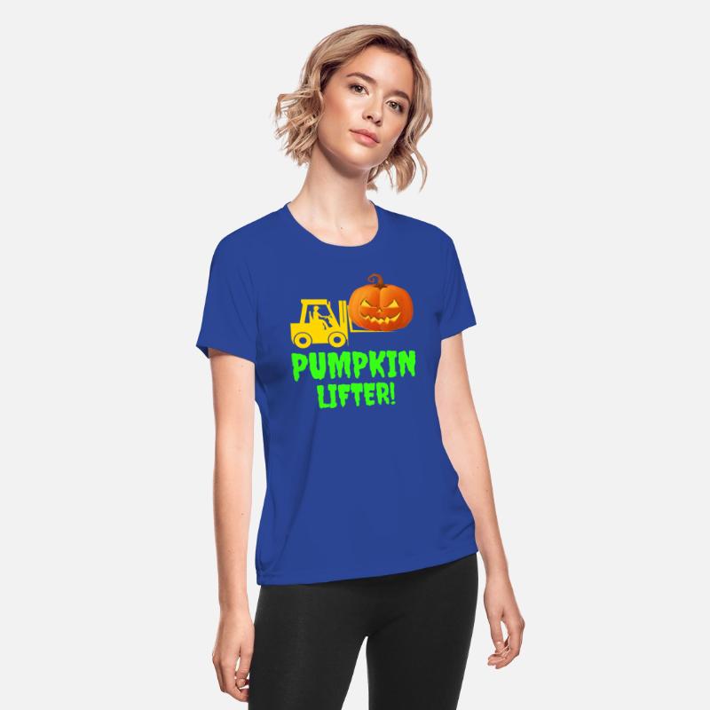 Halloween Forklift Operator Pumpkin Lifter Funny