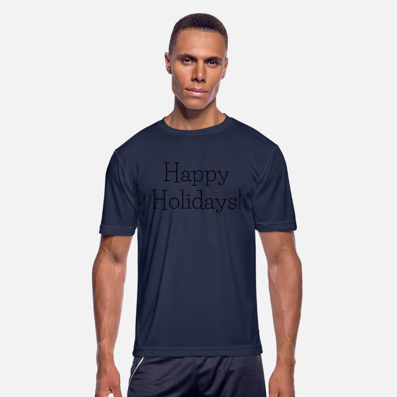 happy holidays T Shirt - Short Sleeve Crew Neck So