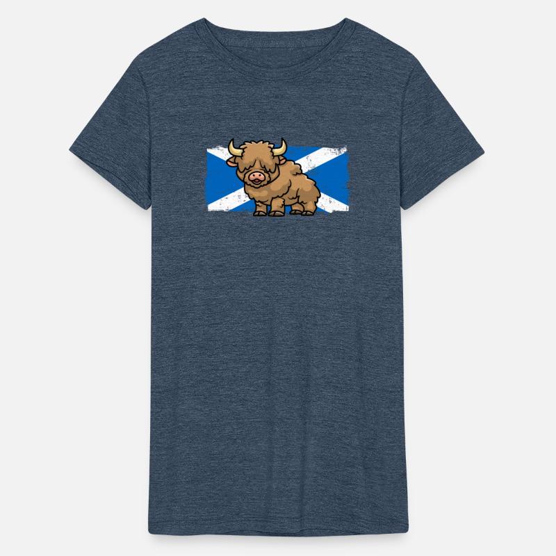 Highland Cow Lover Scotland Flag Scottish Farmer