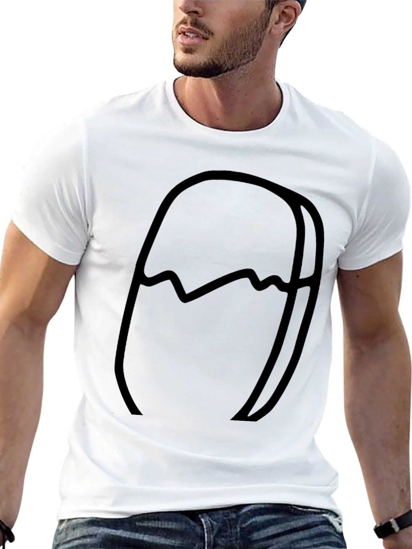 Abstract Black Graphic Tee