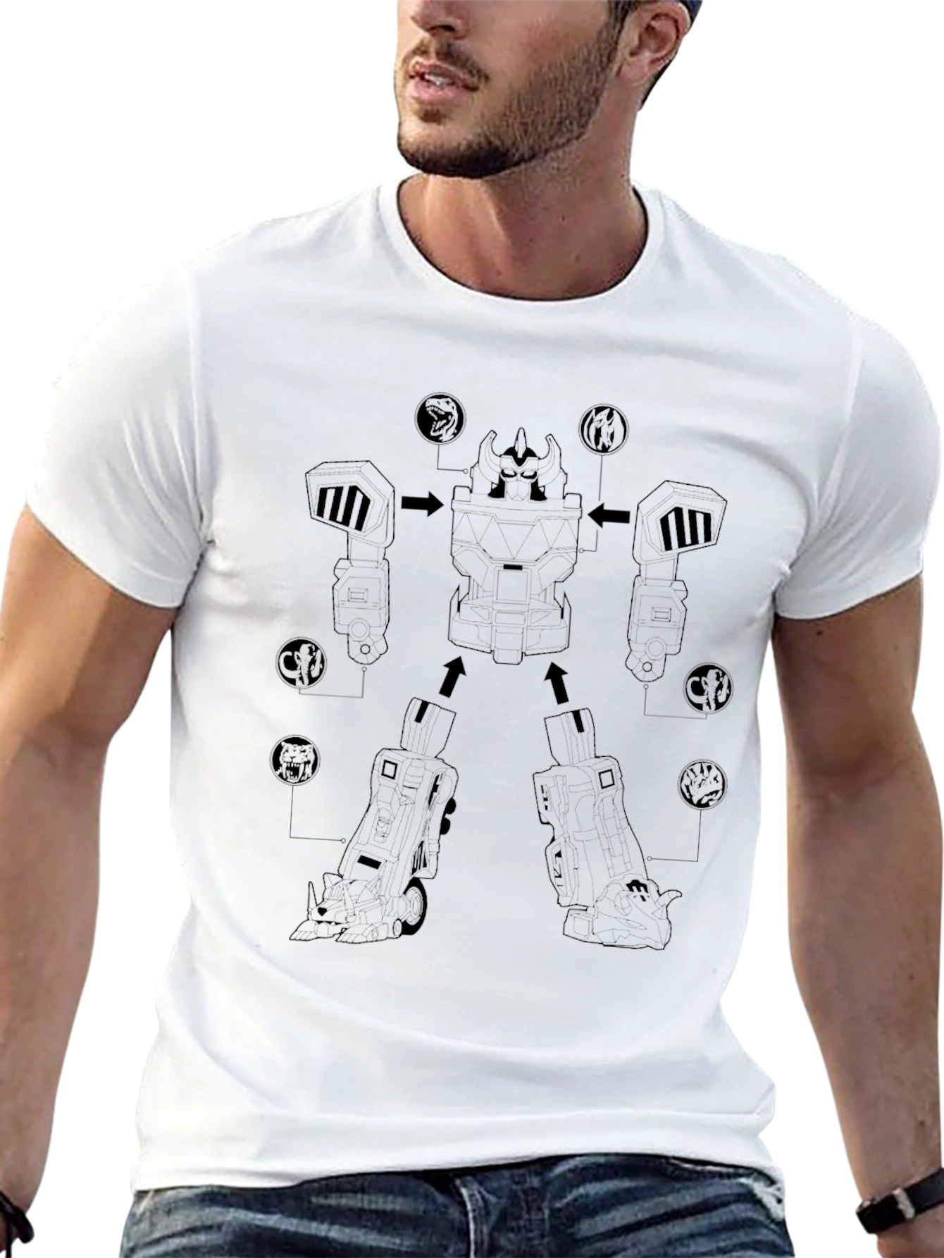 Black Robot Assembly T-Shirt