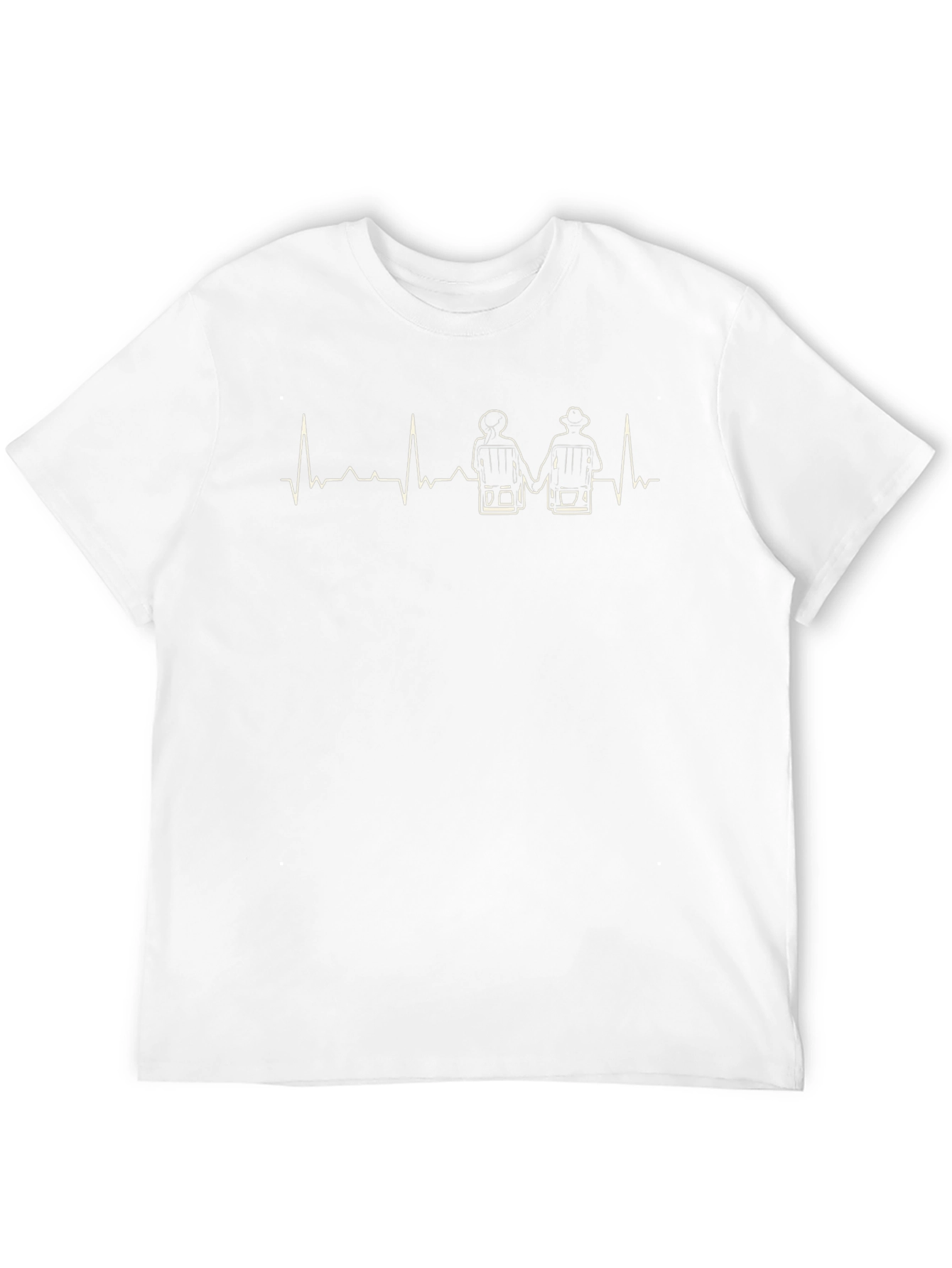 Fishermen Heartbeat T-Shirt - Love Fishing Tee