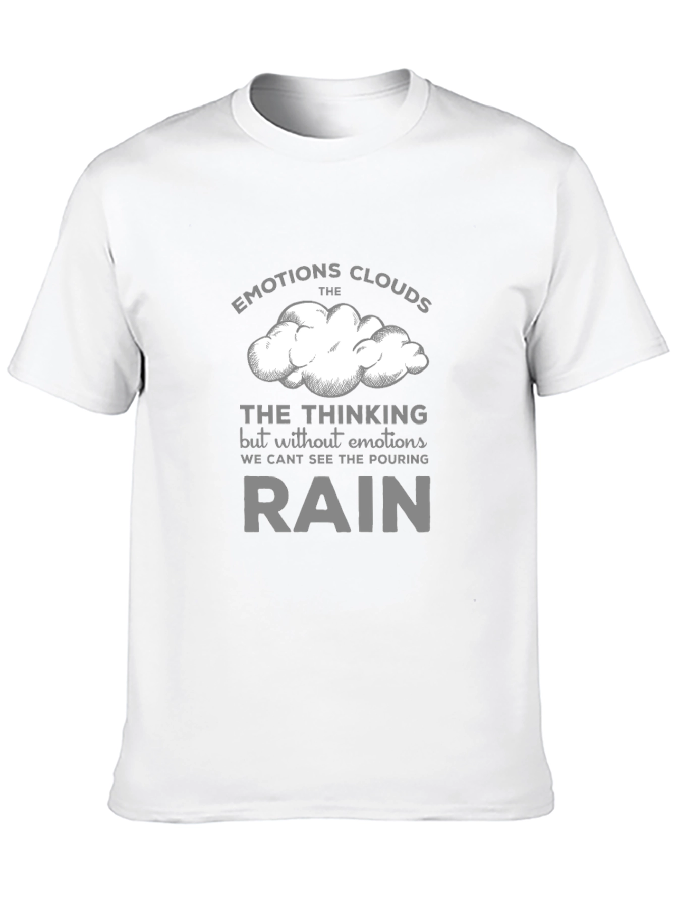 Emotions Clouds T-Shirt - Thinking and Feeling Tee
