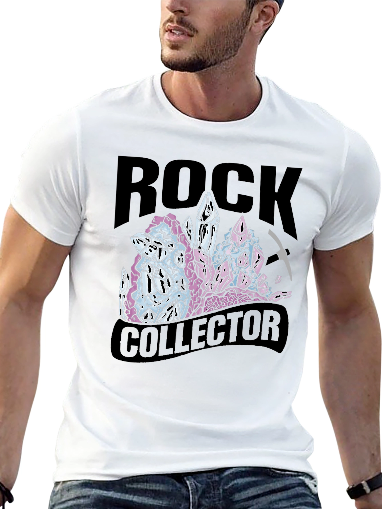Rock Collector T-Shirt - Crystal Gemstone Design