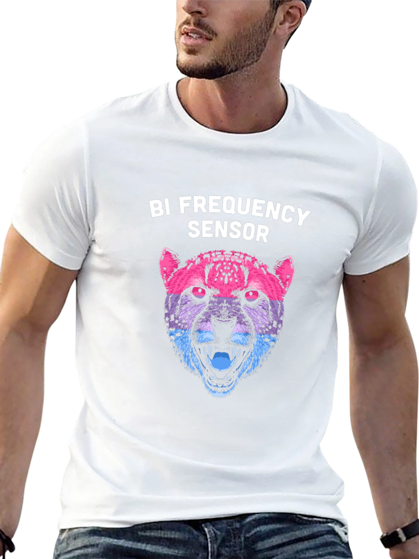 Bi Frequency Sensor Cheetah Graphic T-Shirt