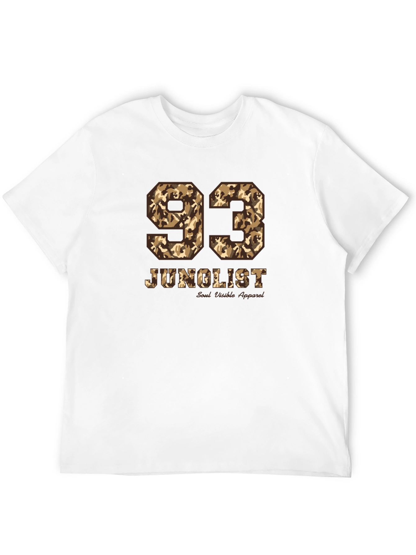 Junglist 93 Camo Print Black T-Shirt
