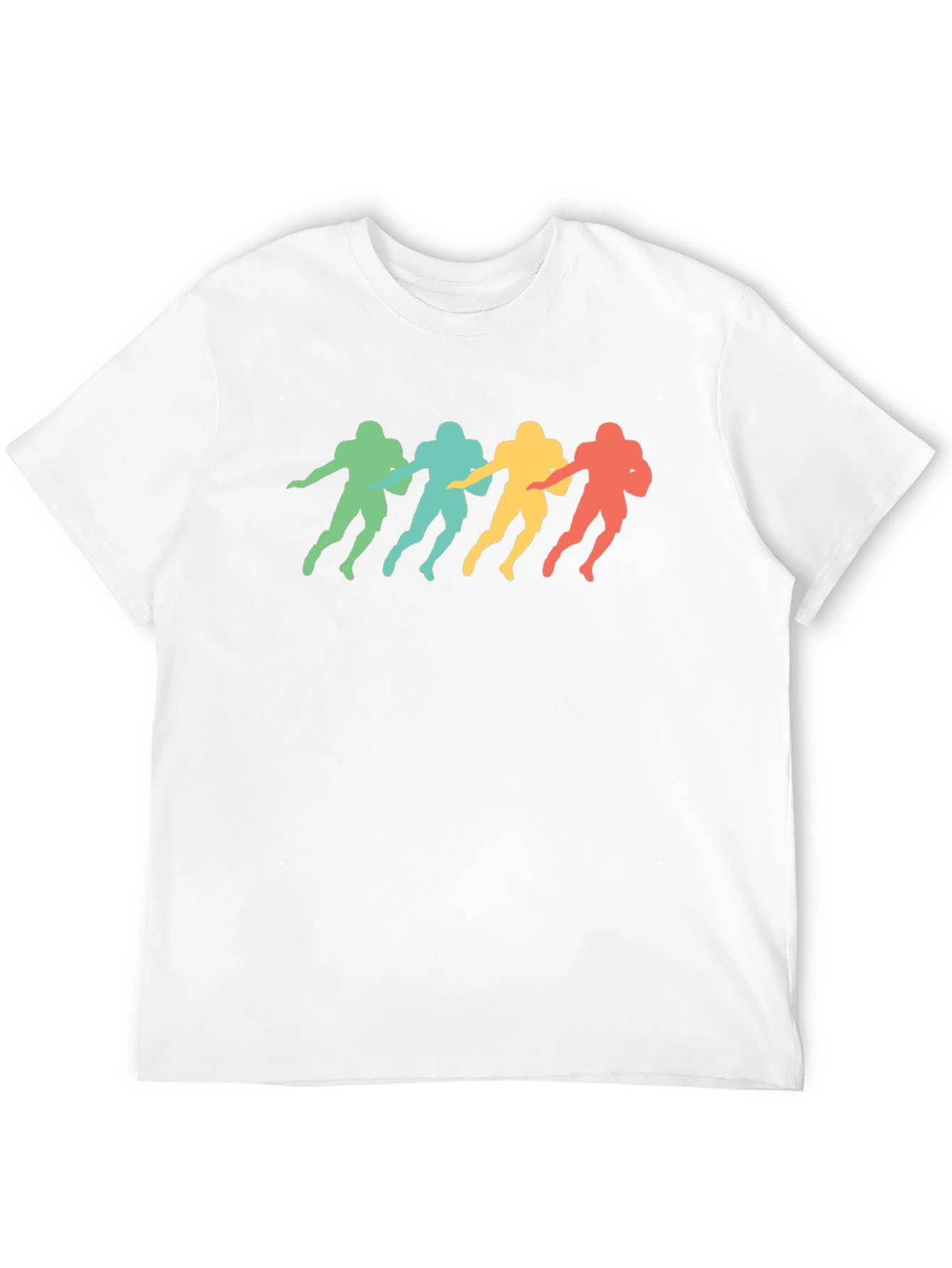 Retro Football Player Silhouette T-Shirt