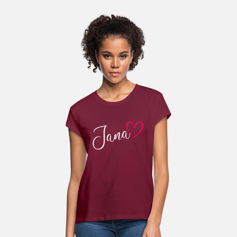 Jana Name Pink Heart