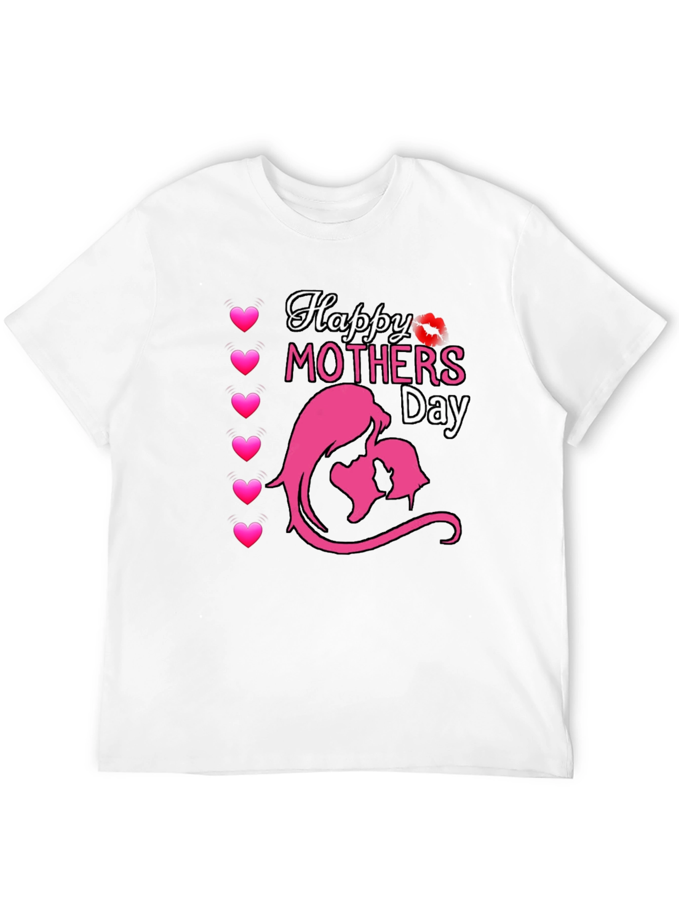 Happy Mothers Day Graphic T-Shirt - Black