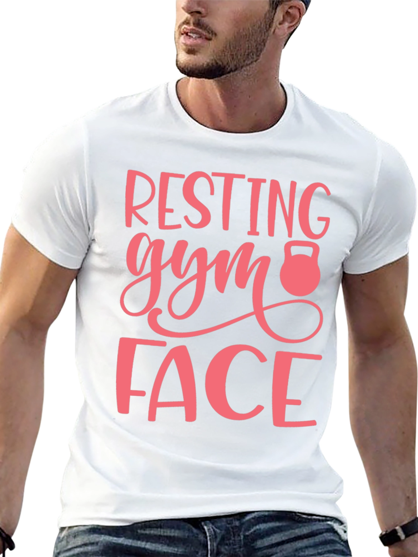 Resting Gym Face Graphic T-Shirt