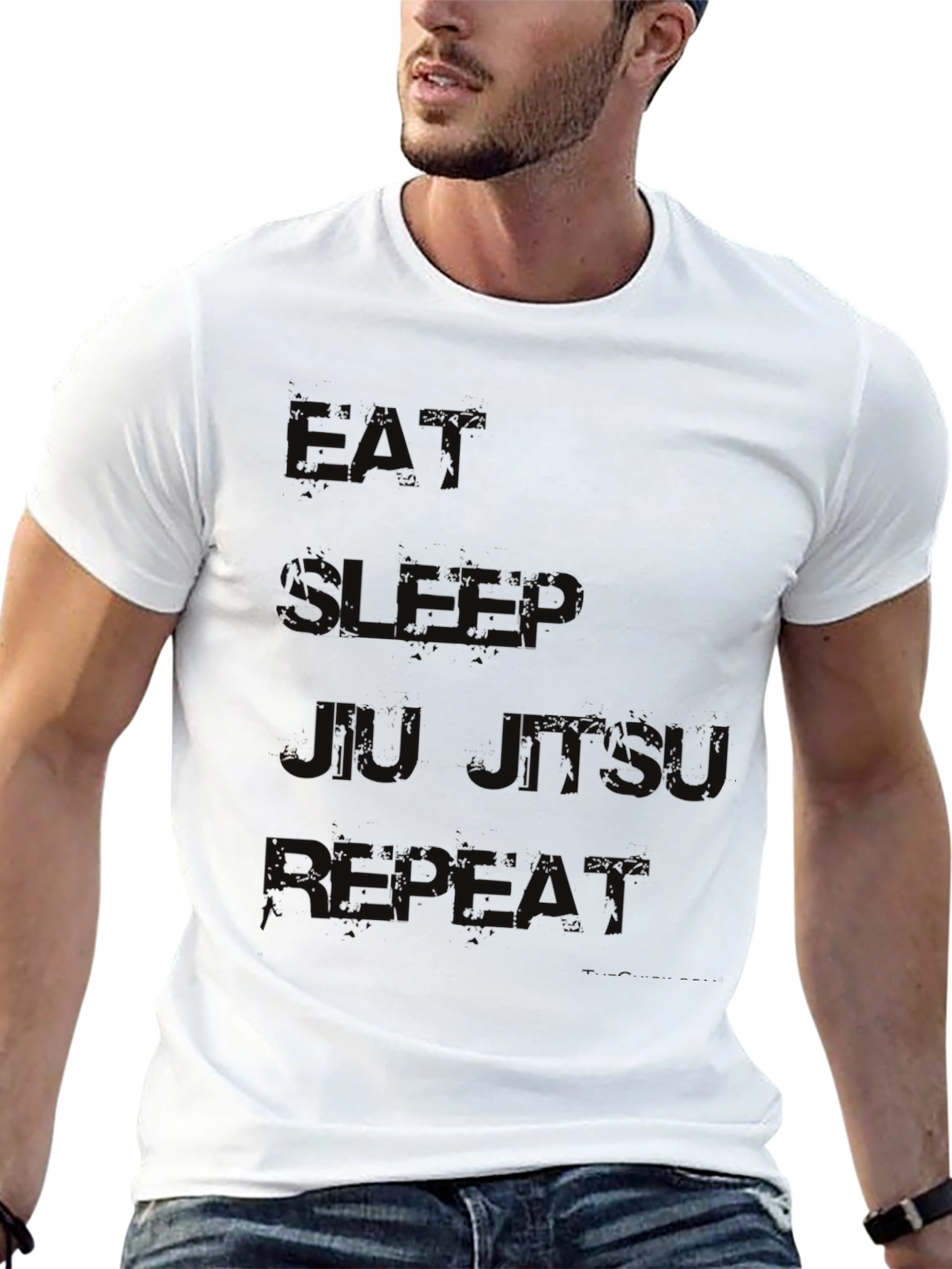 Eat Sleep Jiu Jitsu Repeat Black T-Shirt