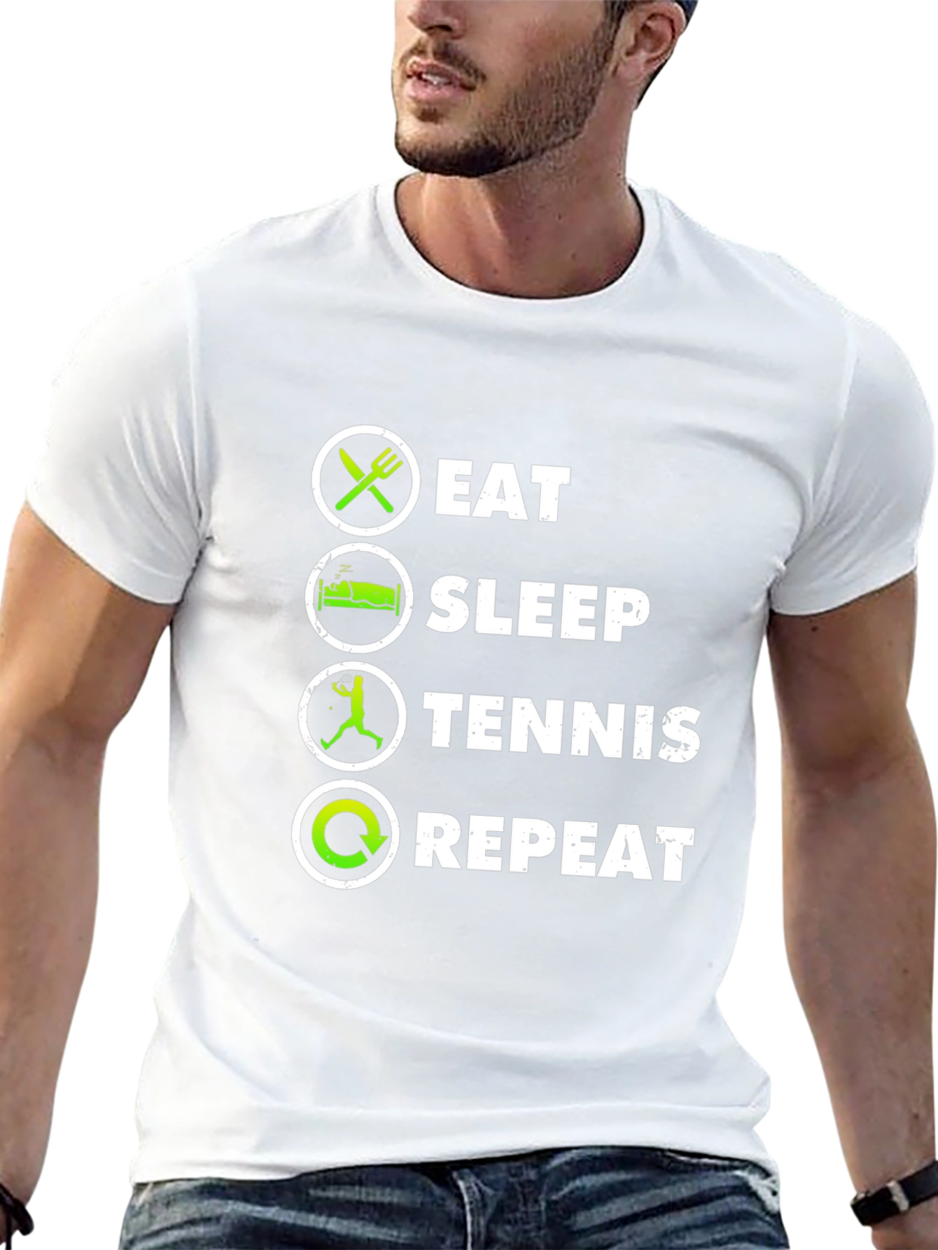 Eat Sleep Tennis Repeat T-Shirt