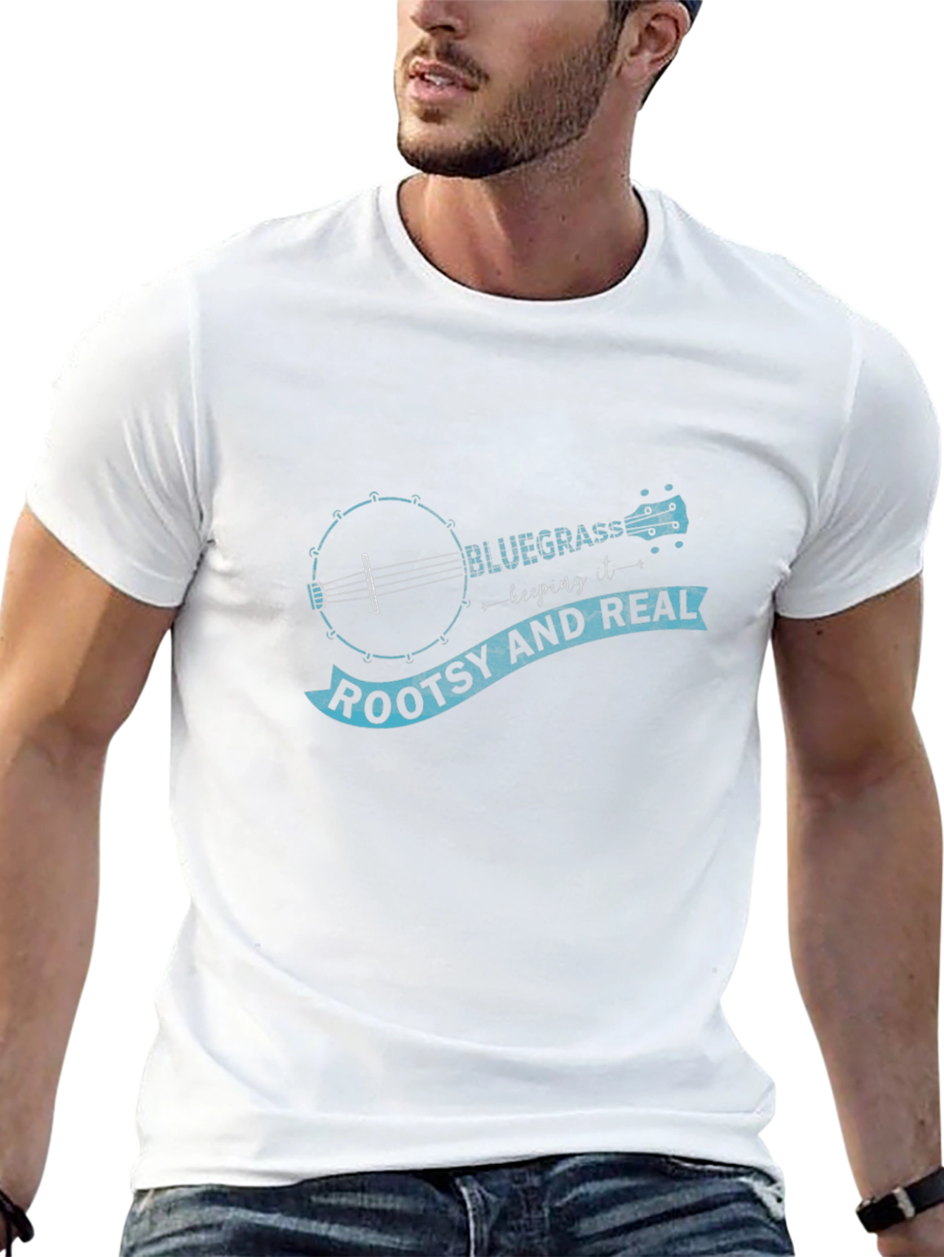 Bluegrass Banjo Roots T-Shirt - Black
