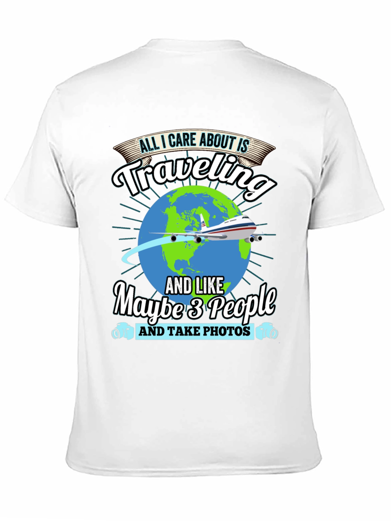Traveling Lover Black T-Shirt