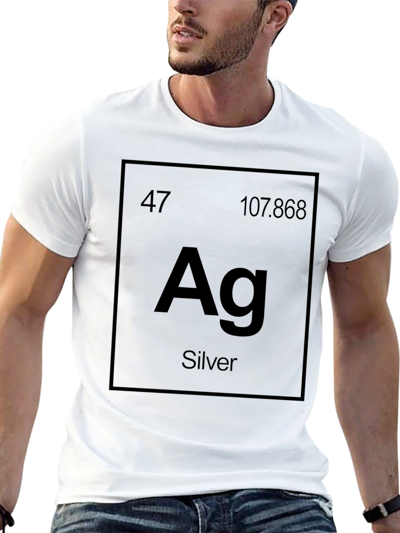 Silver Element Periodic Table T-Shirt