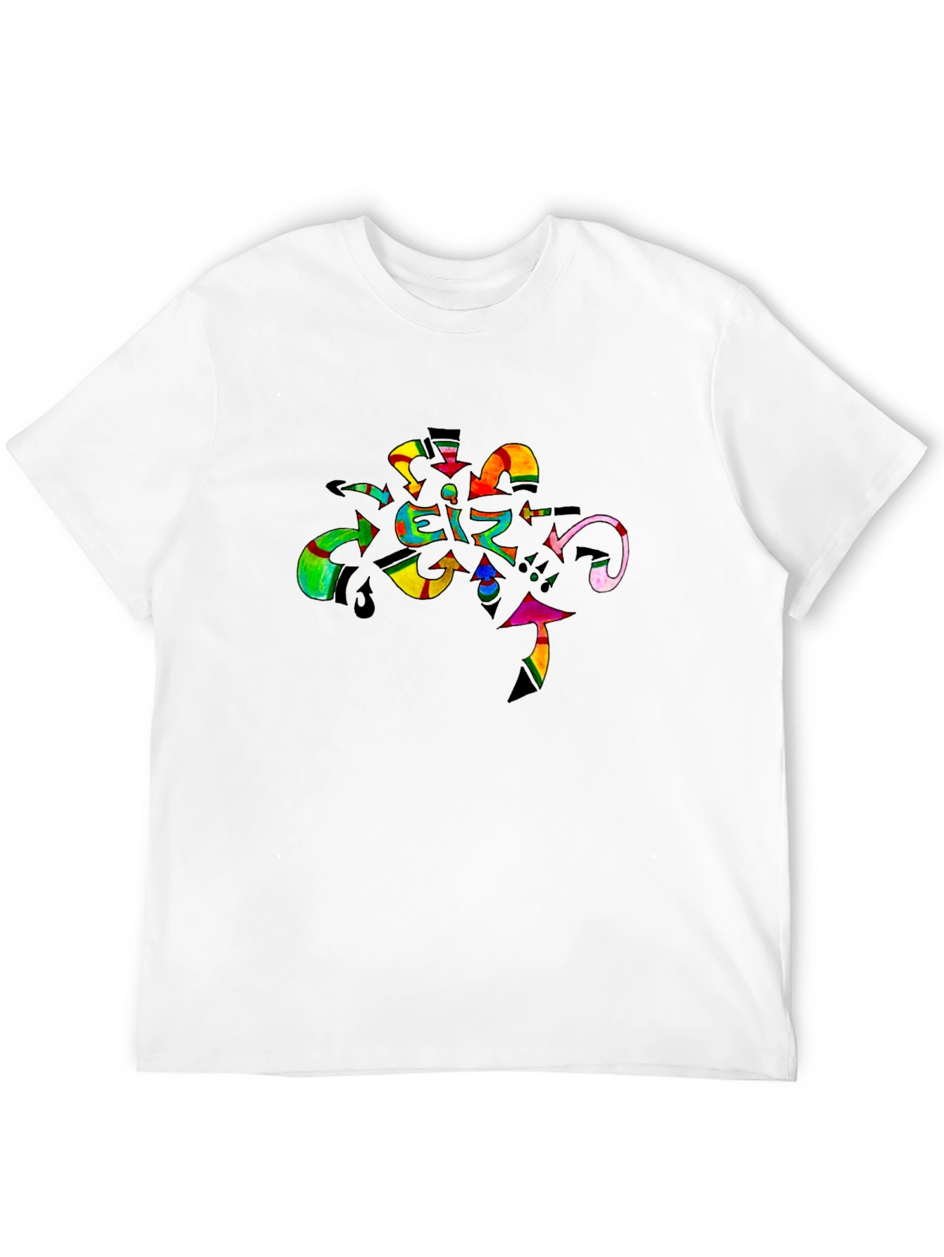 Abstract Art Graphic Black T-Shirt