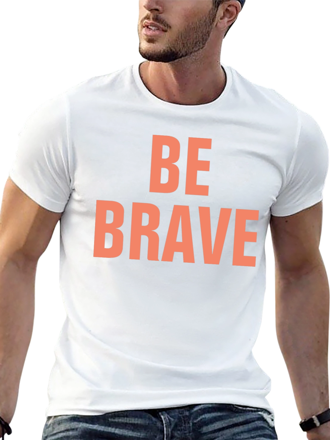 Be Brave Black Graphic Tee