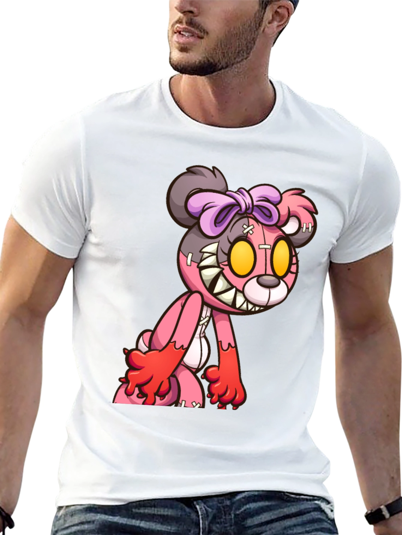 Creepy Cute Teddy Bear Graphic Tee